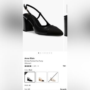 Anne Klein Black Brinlee Heels